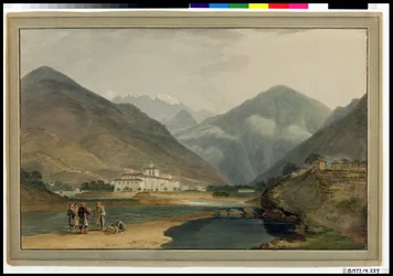 De voormalige winterhoofdstad van Bhutan in Punakha Dzong, 1783